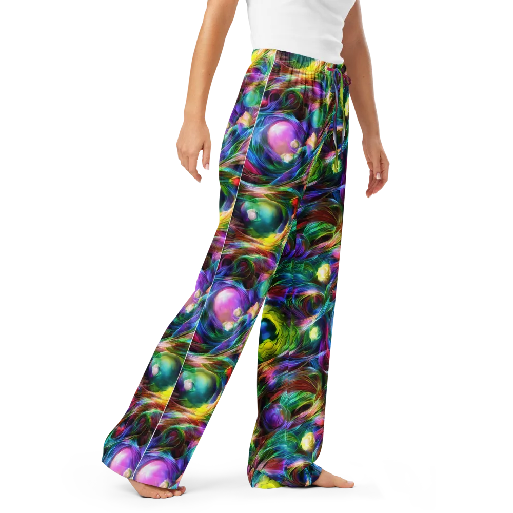 Psychedelic Velvet on Women's Pajama Pants — Right Front