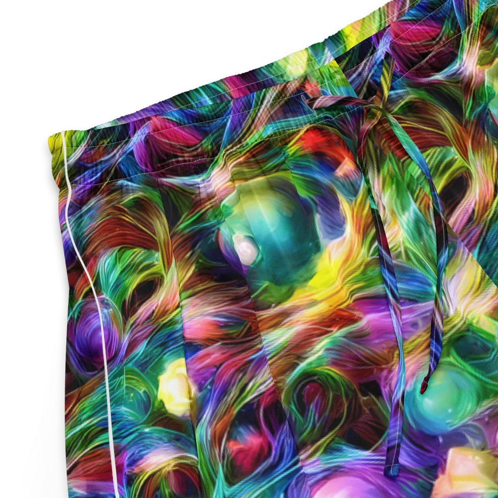 Psychedelic Velvet on Women's Pajama Shorts — Product details