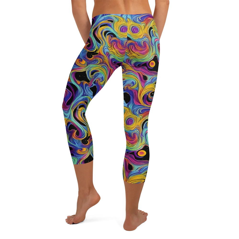 Aurora Ink on Capri Leggings — Back