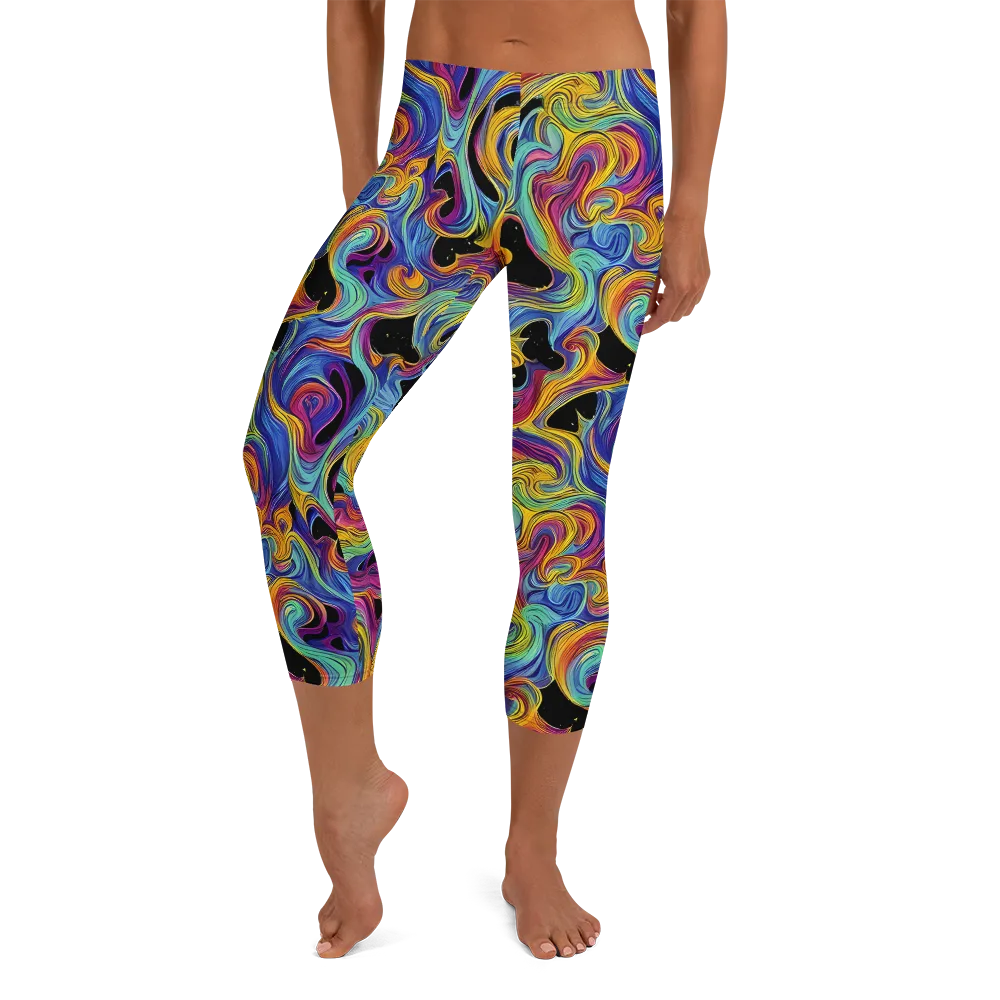 Aurora Ink on Capri Leggings — Front