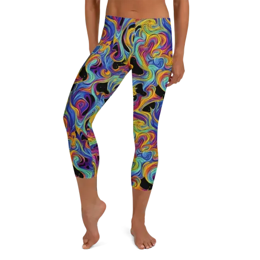 Aurora Ink on a Capri Leggings