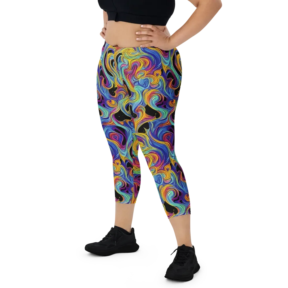 Aurora Ink on Capri Leggings — Front