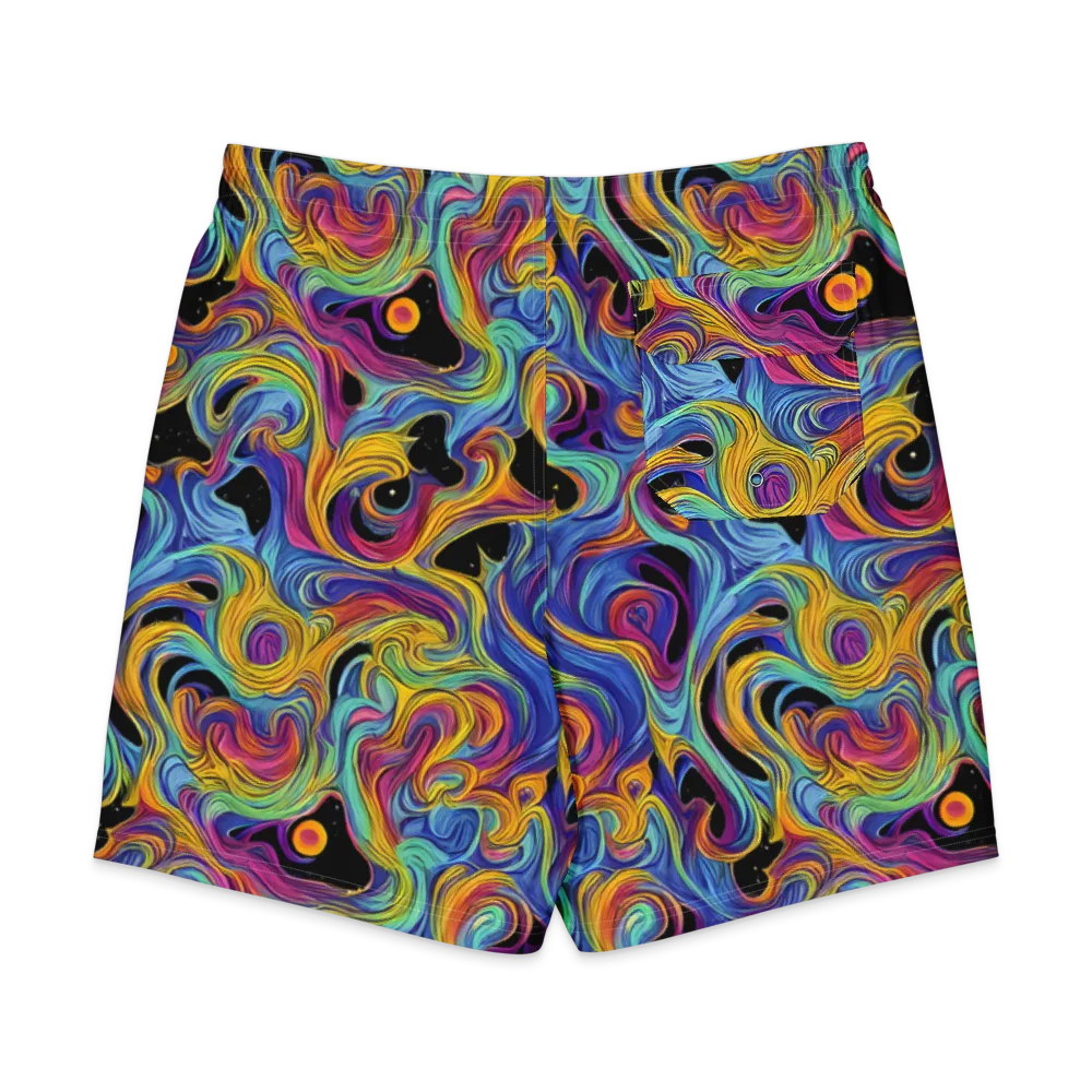 Aurora Ink on Men's Board Shorts — Back