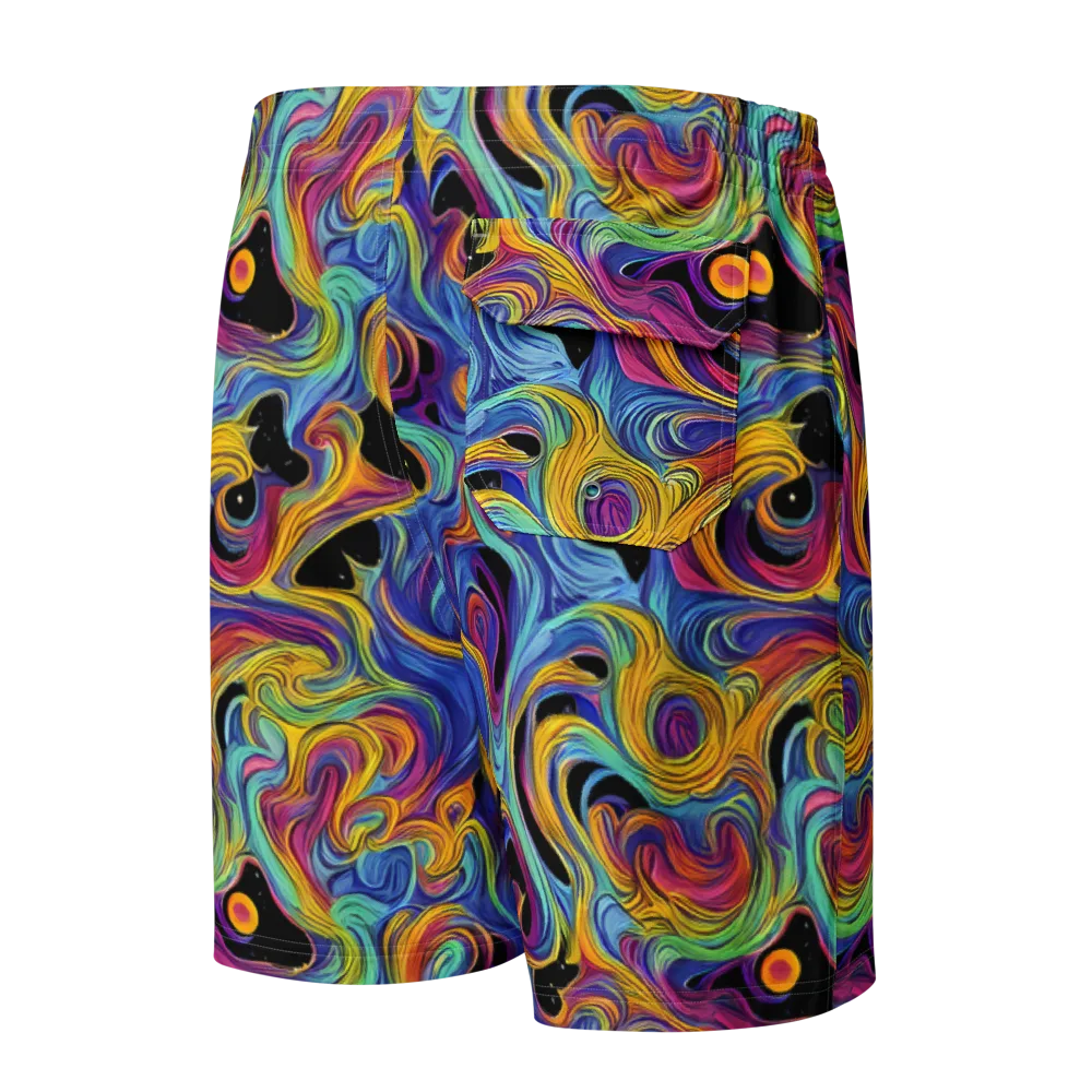 Aurora Ink on Men's Board Shorts — Back