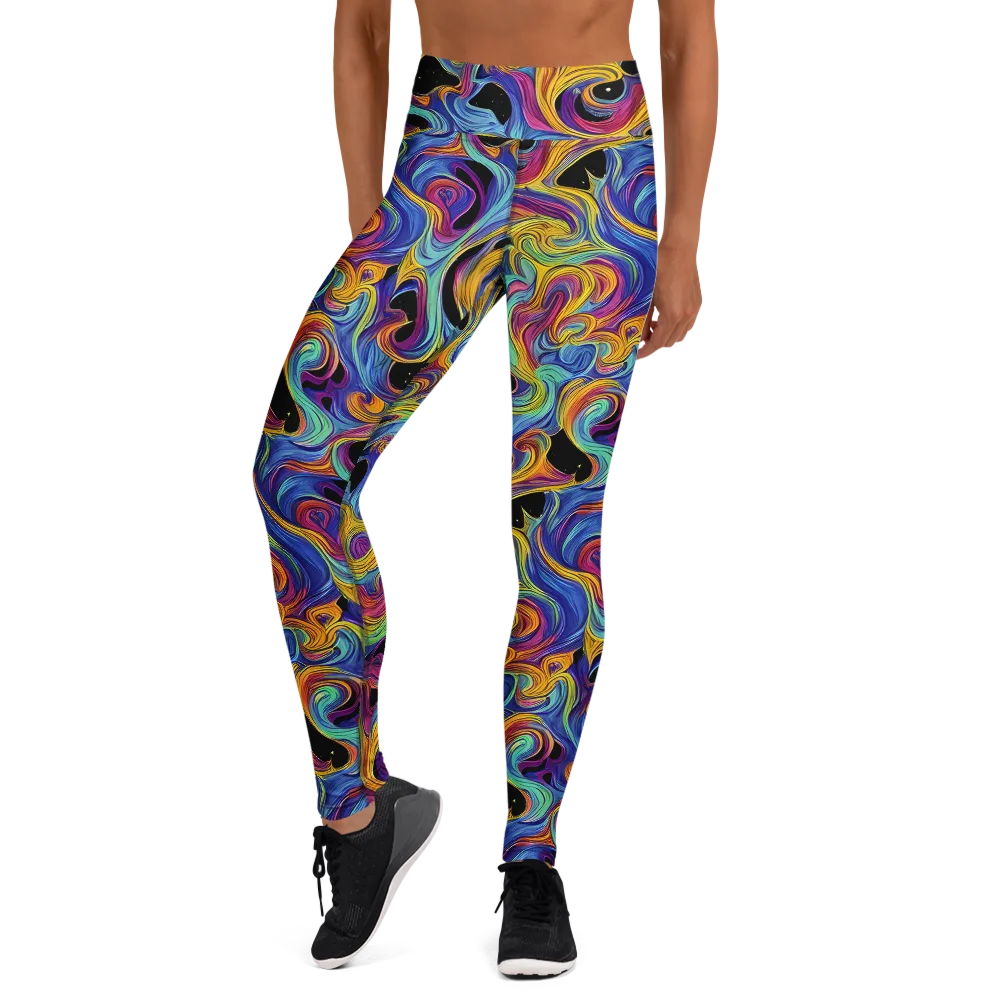 Aurora Ink on Yoga Leggings — Front