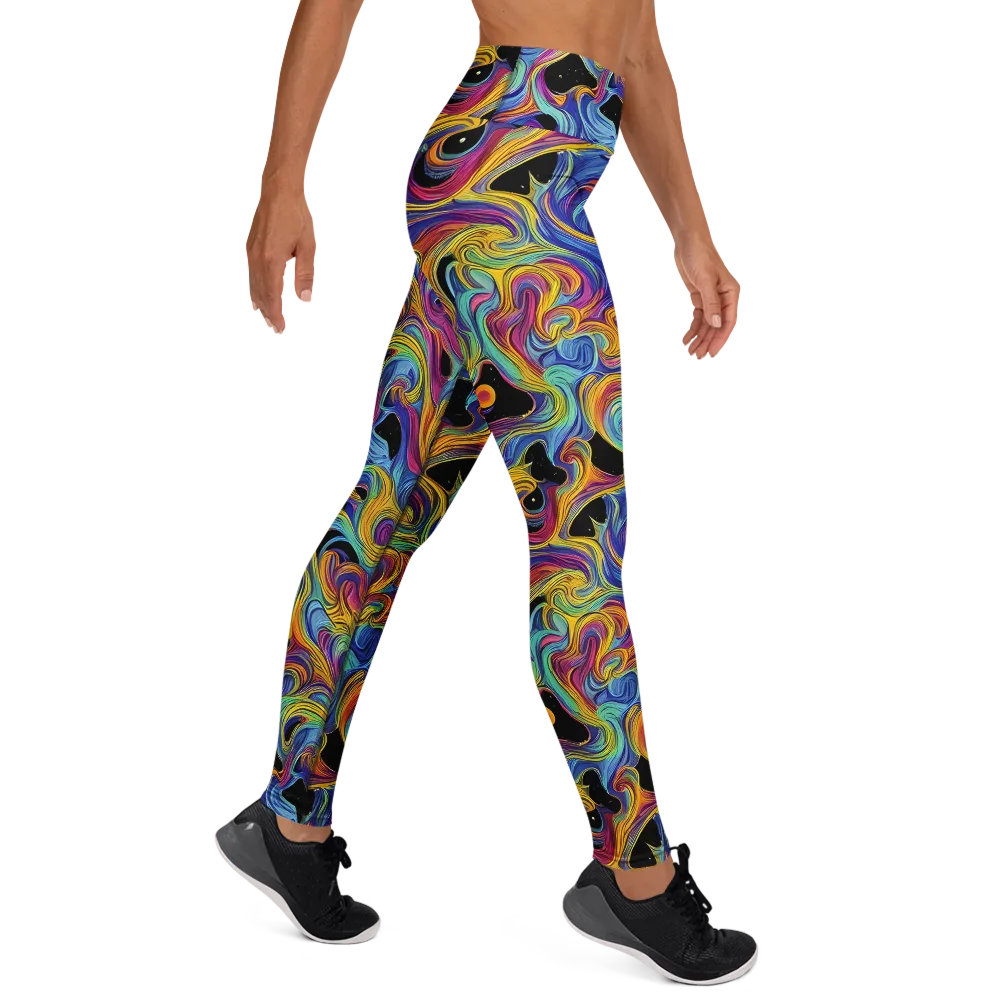 Aurora Ink on Yoga Leggings — Right