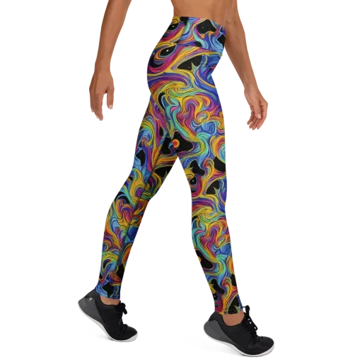 Aurora Ink on a Yoga Leggings