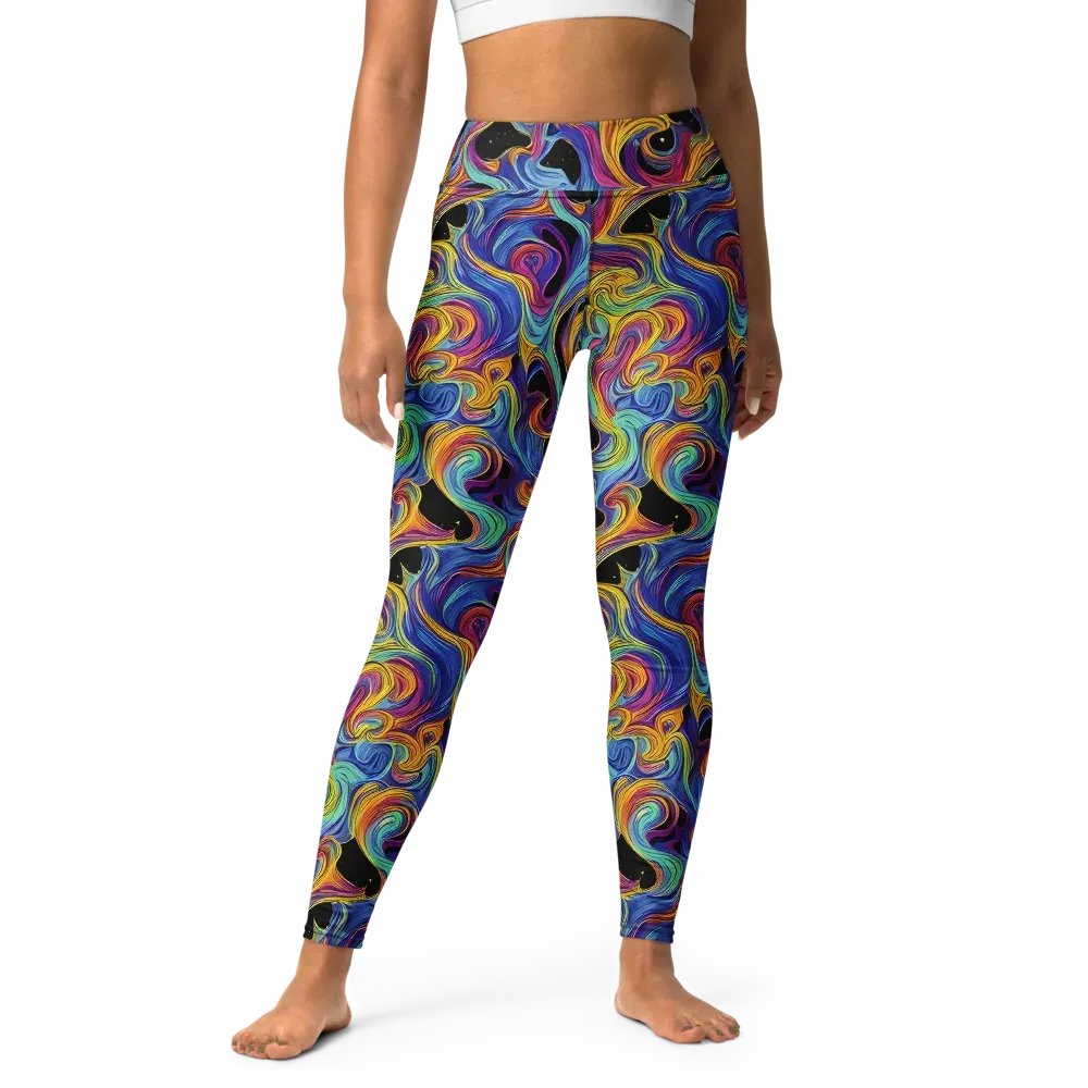 Aurora Ink on Yoga Leggings — Front