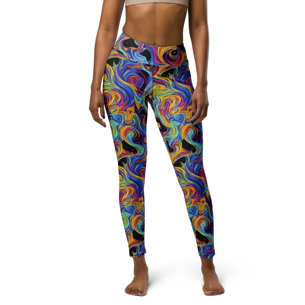 Aurora Ink on Yoga Leggings — Front
