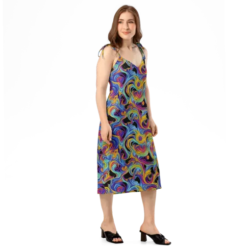 Aurora Ink on a Slip Dress