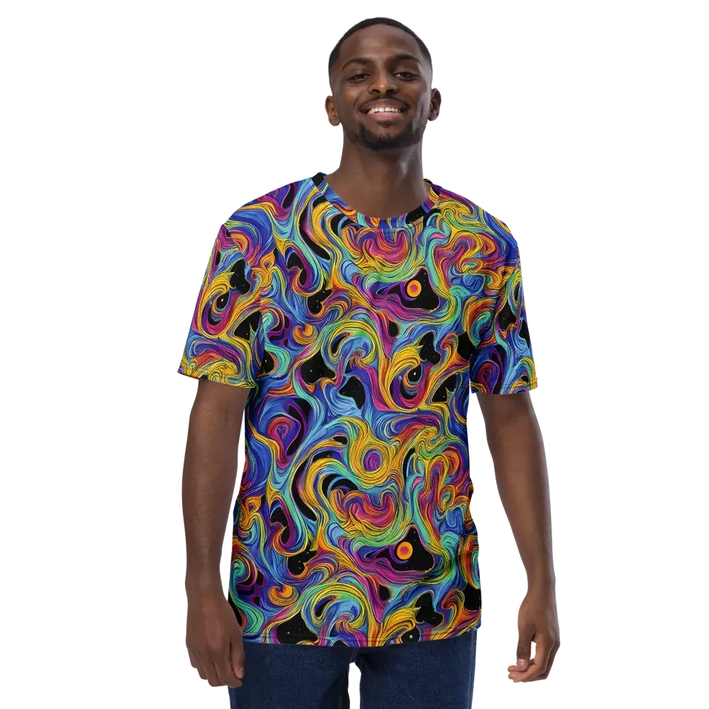 Aurora Ink on Men's Crew Neck T-Shirt — Front
