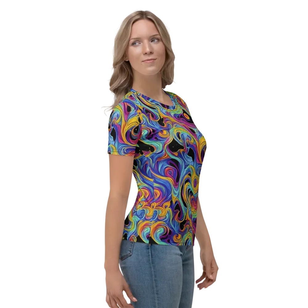 Aurora Ink on Women's Crew Neck T-Shirt — Right