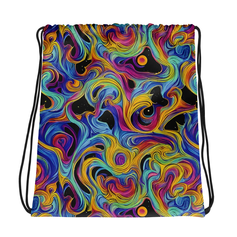Aurora Ink on Drawstring Bag — Photo