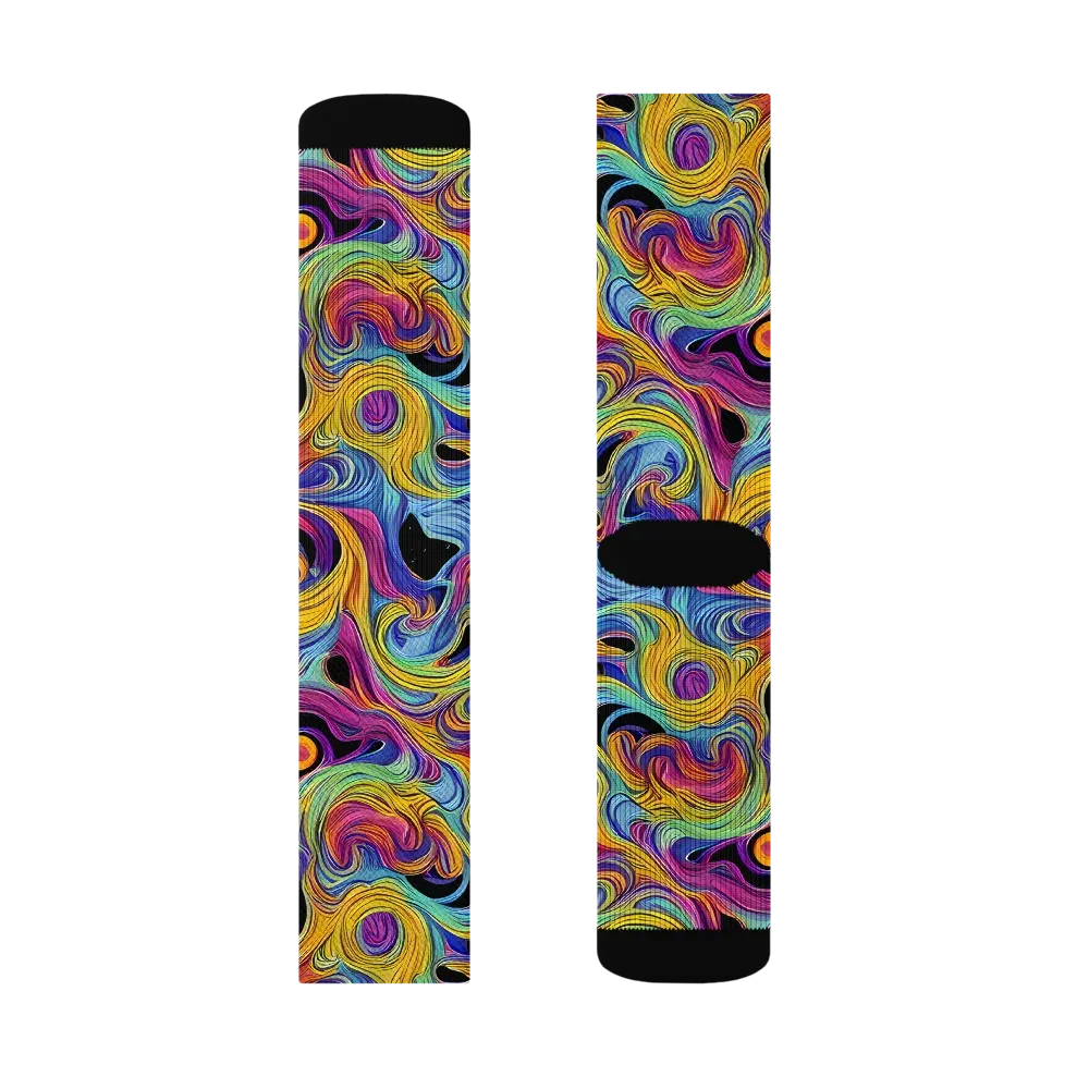 Aurora Ink on Socks — Right Sock