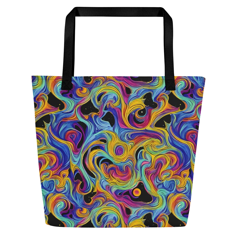 Aurora Ink on Large Tote Bag W/ Pocket — Front