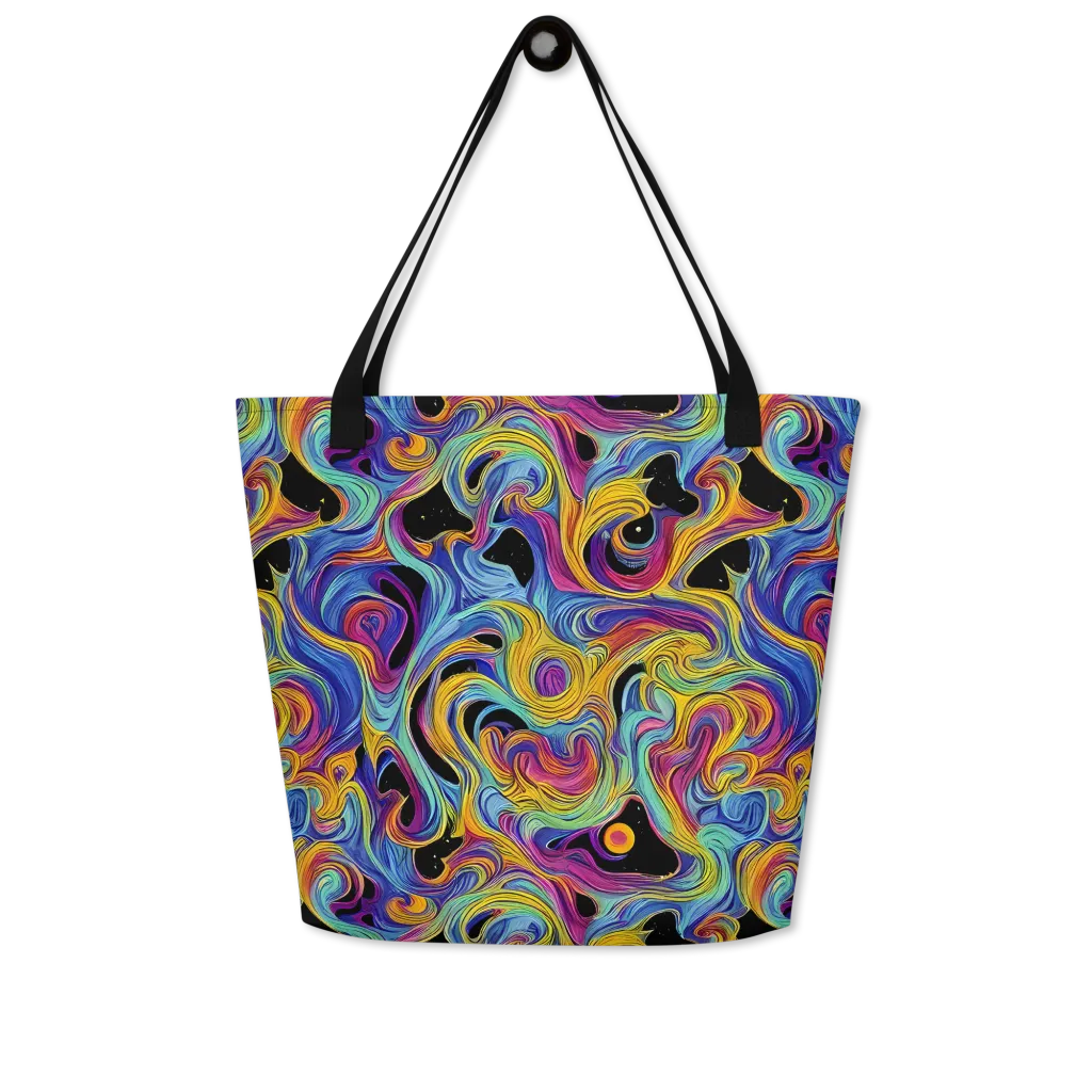 Aurora Ink on Large Tote Bag W/ Pocket — Front
