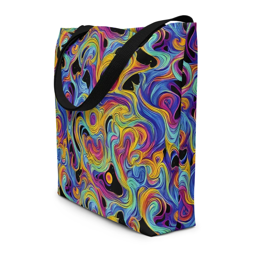Aurora Ink on Large Tote Bag W/ Pocket — Front