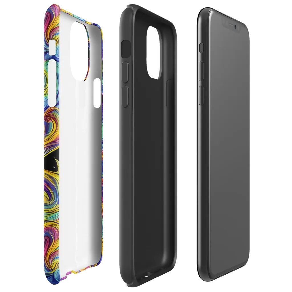 Aurora Ink on Tough Case for iPhone® — Right