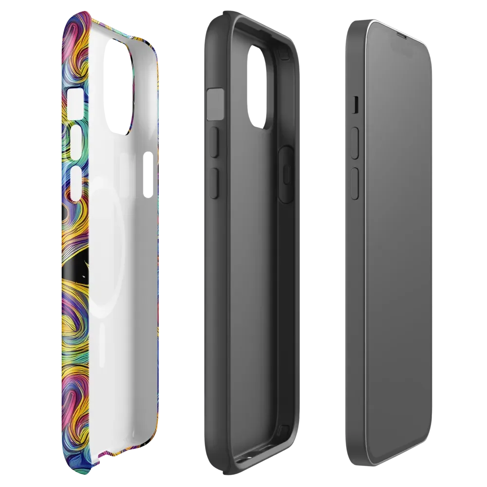 Aurora Ink on MagSafe Tough Case for iPhone® — Front