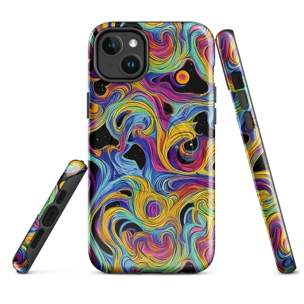 Aurora Ink on MagSafe Tough Case for iPhone® — Front