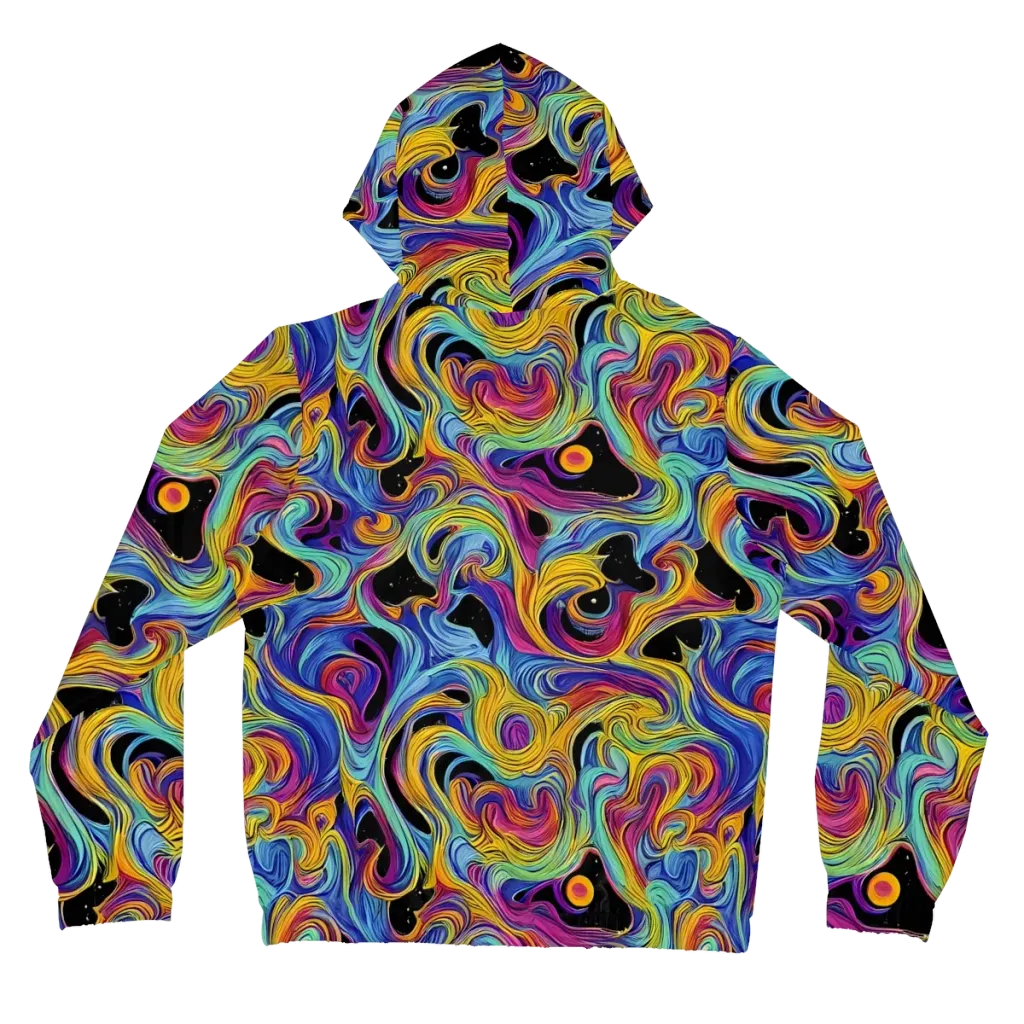 Aurora Ink on Women's Full-Zip Hoodie — Back