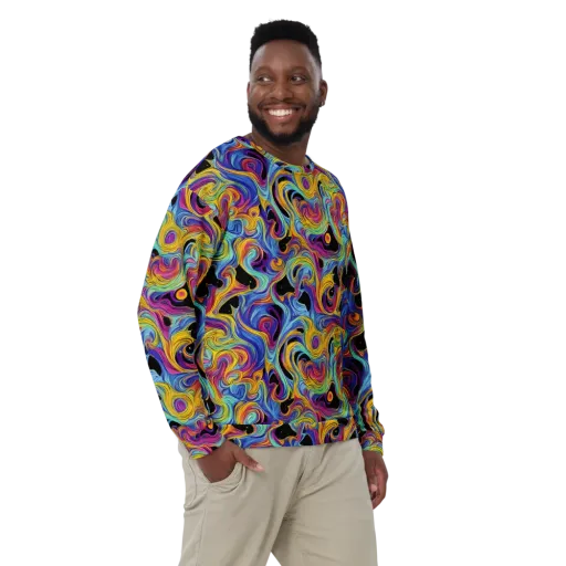 Aurora Ink on a Sweatshirt