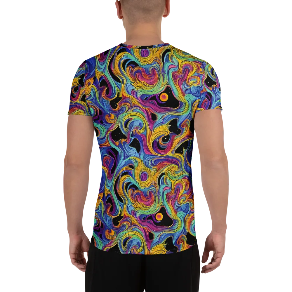 Aurora Ink on Men's Athletic T-Shirt — Back