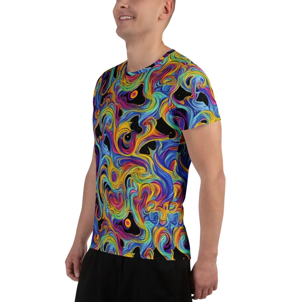 Aurora Ink on Men's Athletic T-Shirt — Left