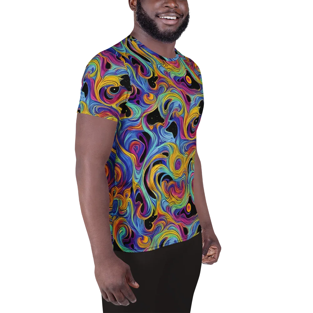 Aurora Ink on Men's Athletic T-Shirt — Right