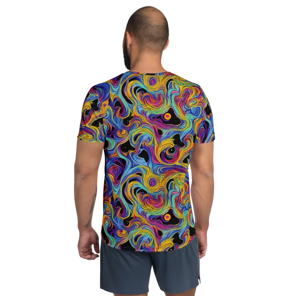 Aurora Ink on Men's Athletic T-Shirt — Back