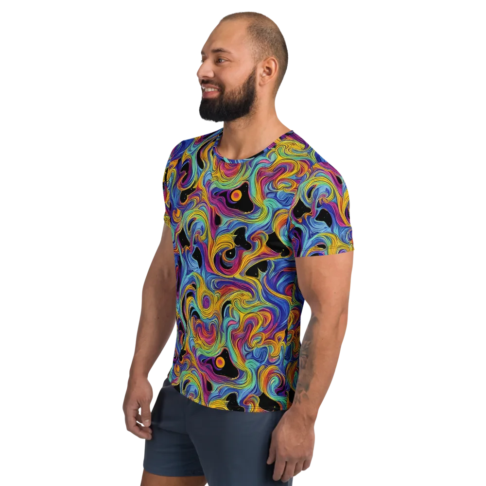 Aurora Ink on Men's Athletic T-Shirt — Left