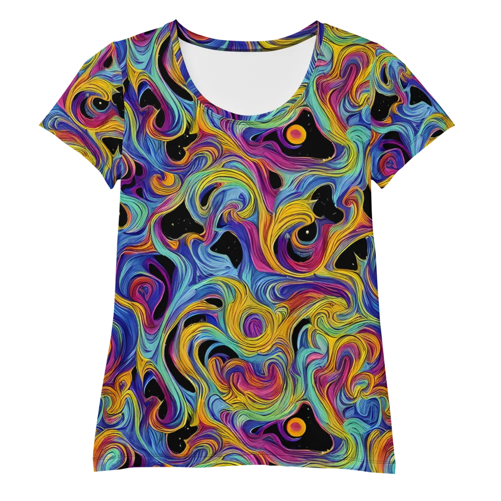 Aurora Ink on Women's Athletic T-Shirt — Front
