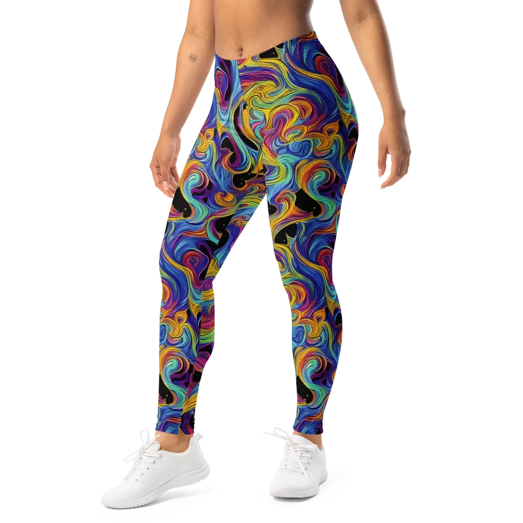Aurora Ink on Leggings — Left Front