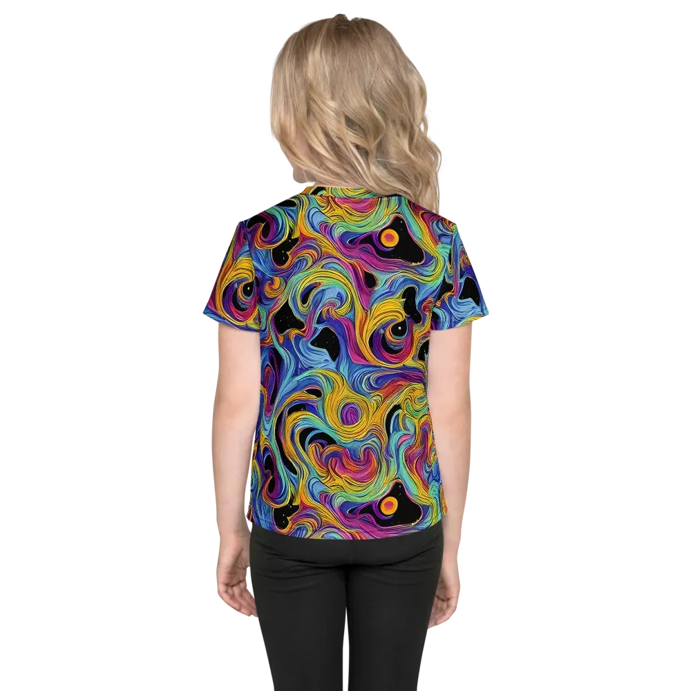 Aurora Ink on Kids Crew Neck T-Shirt — Back
