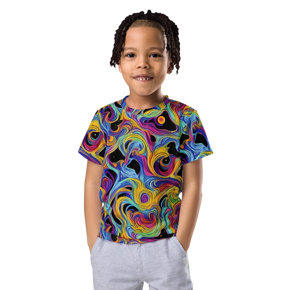 Aurora Ink on Kids Crew Neck T-Shirt — Front