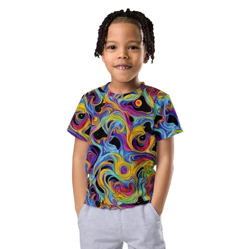 Aurora Ink on a Kids Crew Neck T-Shirt