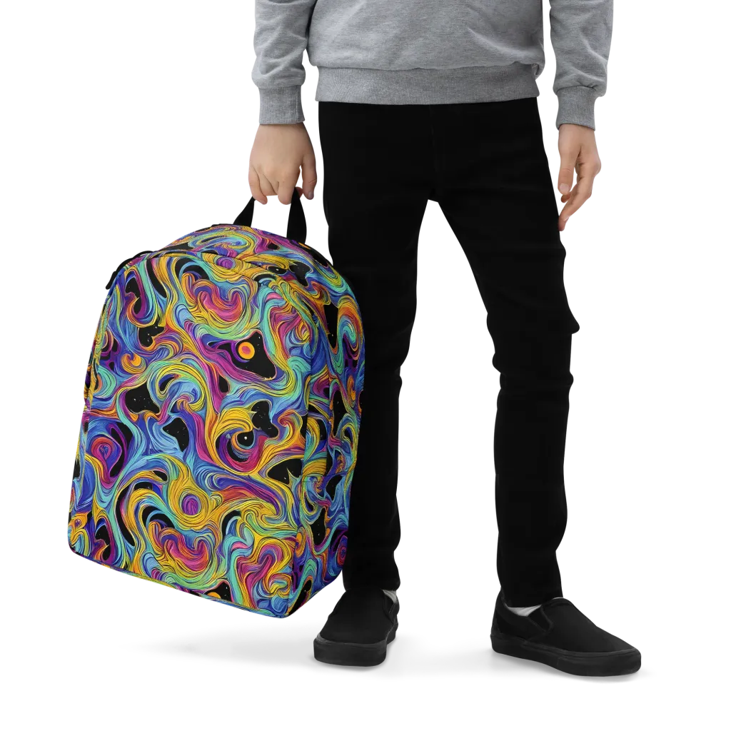 Aurora Ink on Minimalist Backpack — Zoomed-in