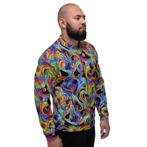 Aurora Ink on a Bomber Jacket