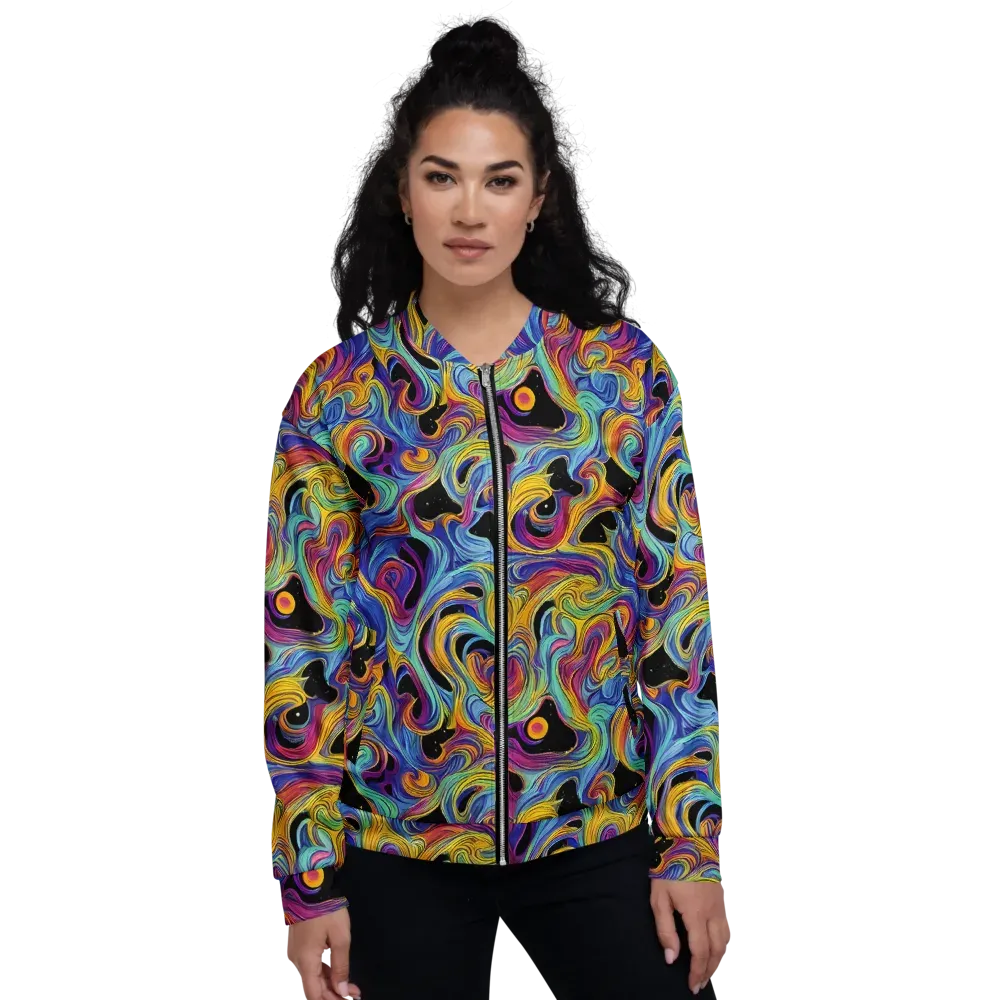 Aurora Ink on Bomber Jacket — Front