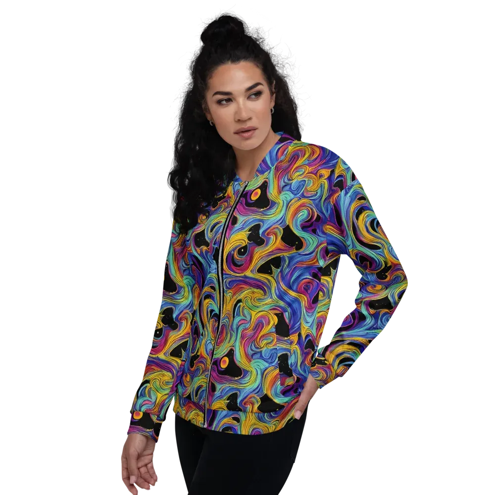 Aurora Ink on Bomber Jacket — Left
