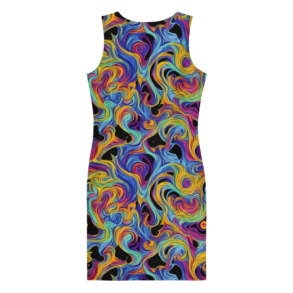 Aurora Ink on Bodycon Dress — Back