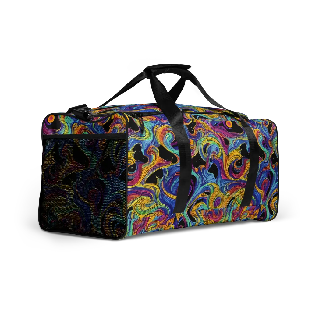 Aurora Ink on Duffle Bag — Right Front