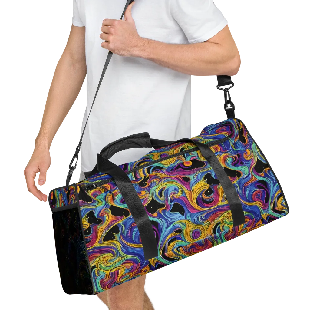 Aurora Ink on Duffle Bag — Right Front