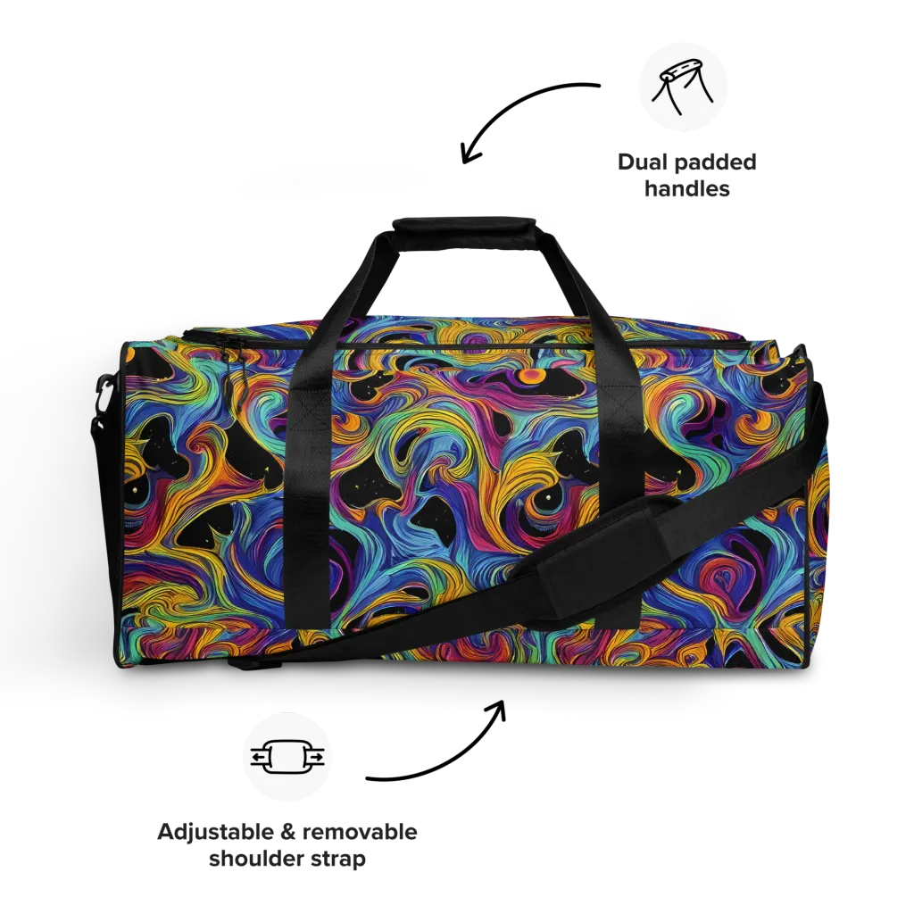 Aurora Ink on Duffle Bag — Front