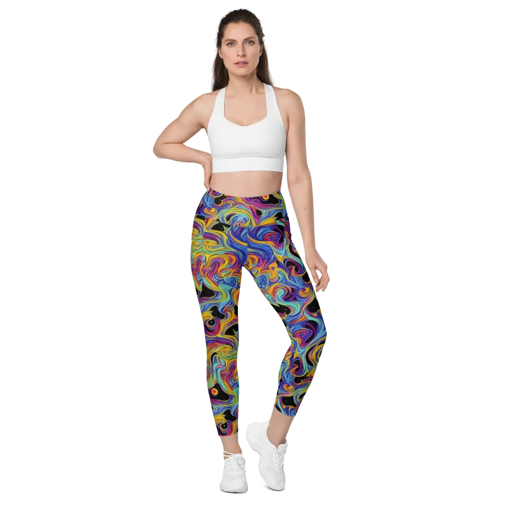 Aurora Ink on Leggings with Pockets — Front