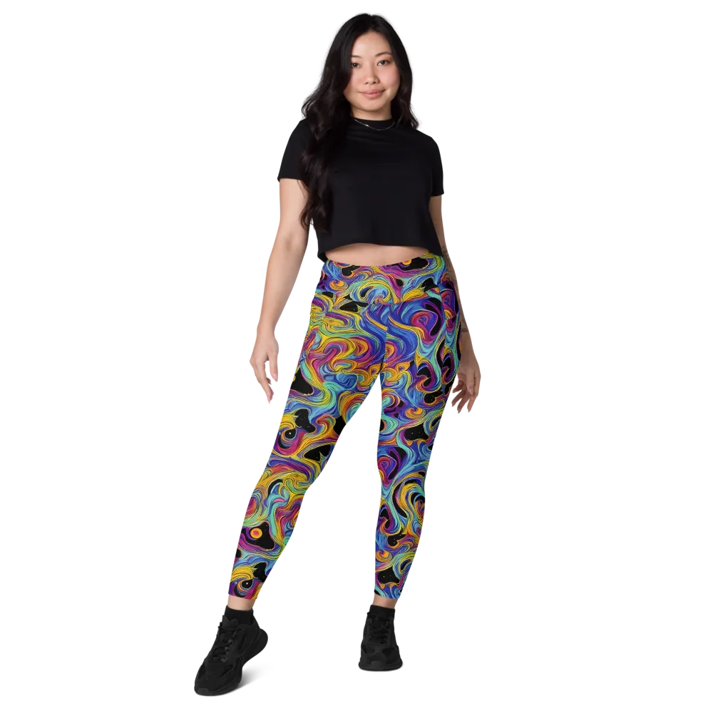 Aurora Ink on Leggings with Pockets — Front