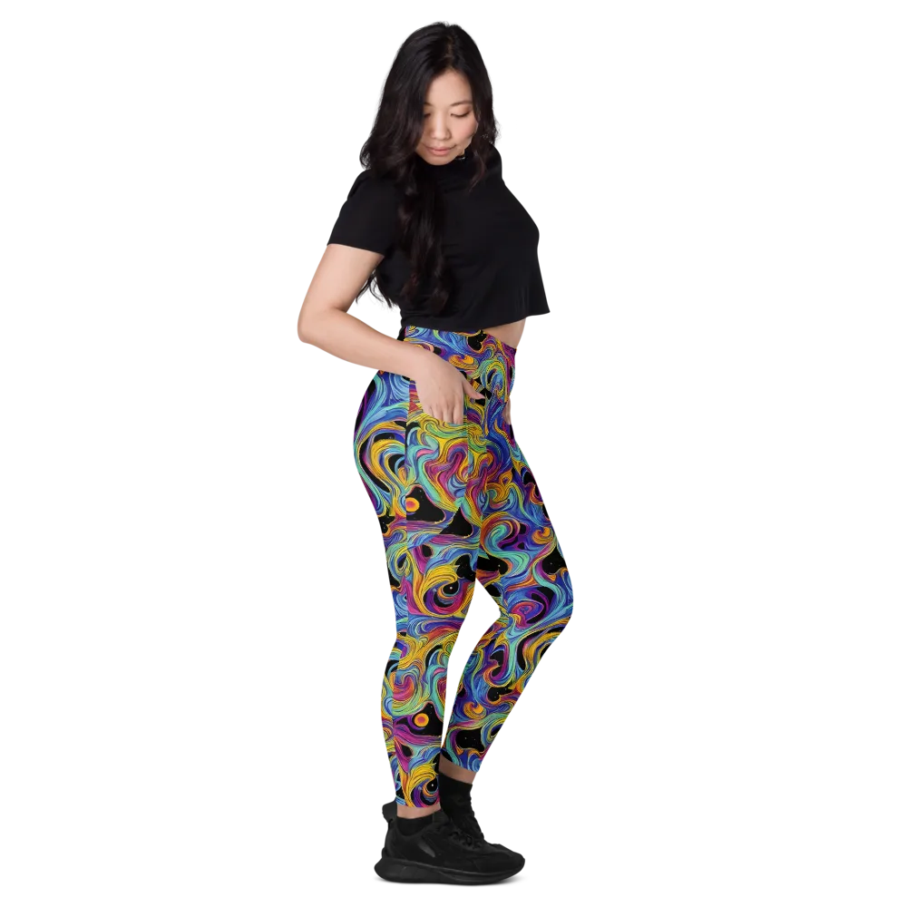 Aurora Ink on Leggings with Pockets — Right