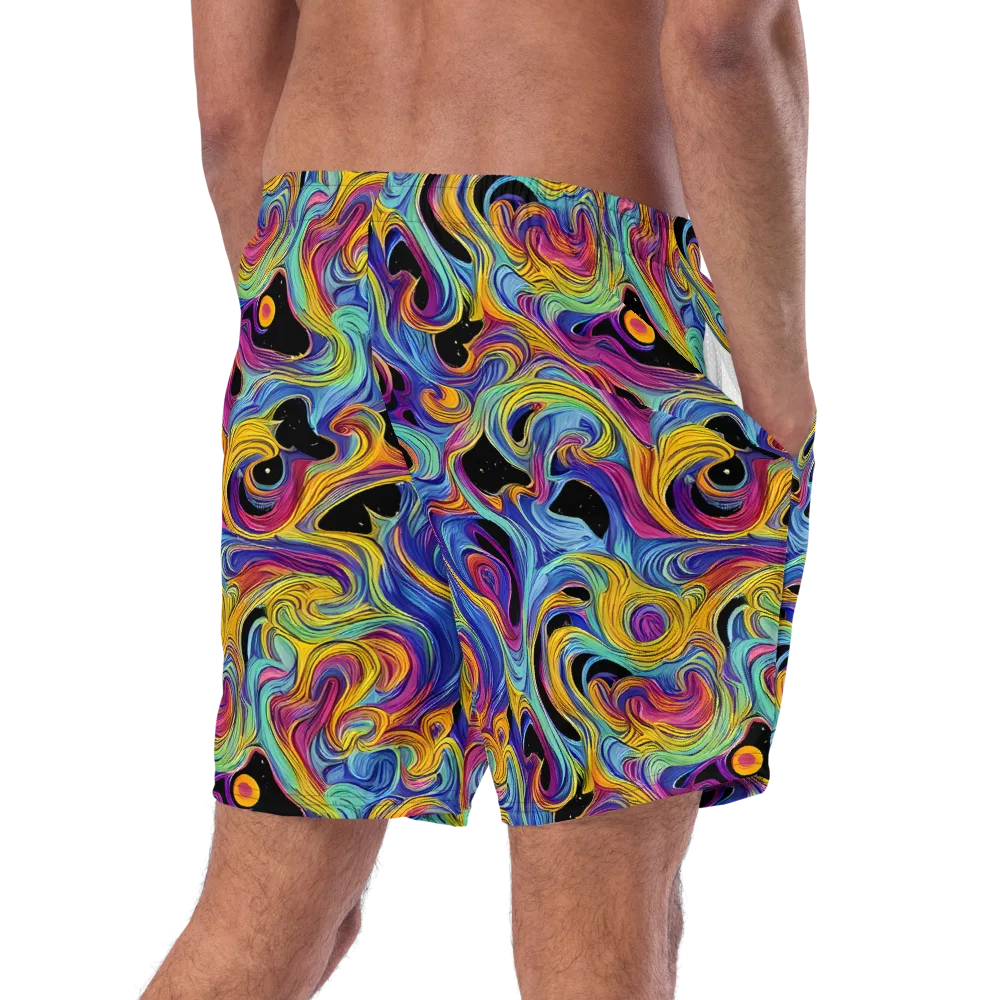 Aurora Ink on Swim Trunks — Right Back