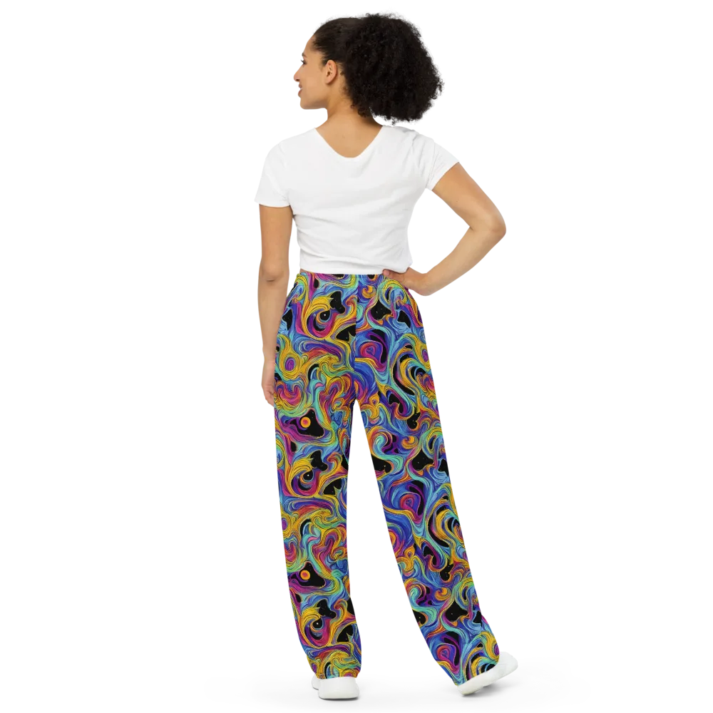 Aurora Ink on Wide-Leg Pants — Back