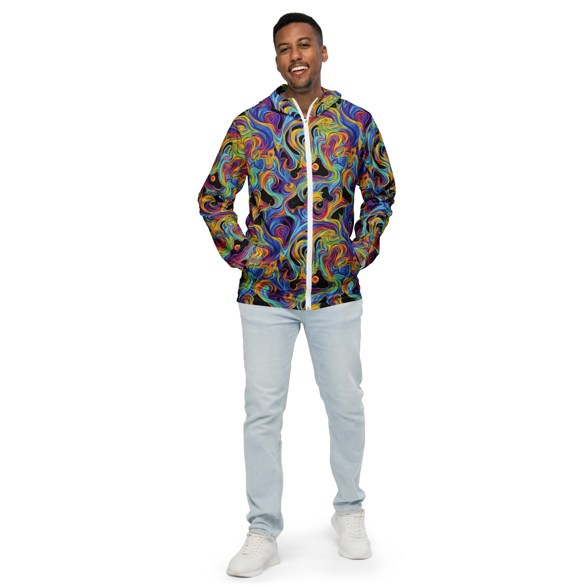 Aurora Ink on Men's Windbreaker — Front